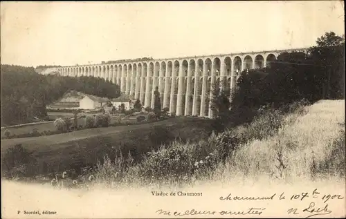 Ak Chaumont Haute-Marne, Viaduc de Chaumont