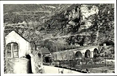 Foto Ak La Málene Tarn, Gorges du Tarn, Pont