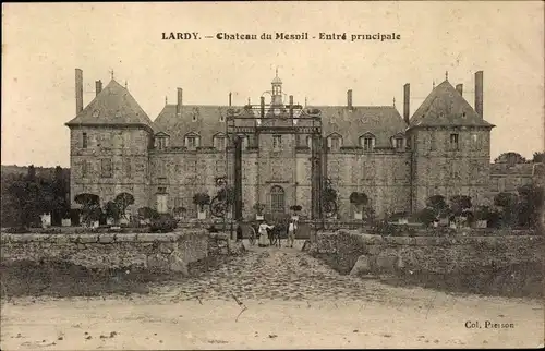 Ak Lardy Essonne, Chateau du Mesnil, Entre principale