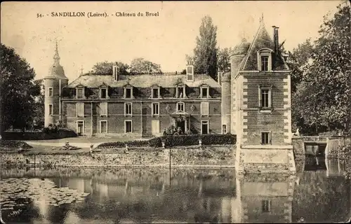 Ak Sandillon Loiret, Chateau du Bruel