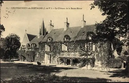 Ak Chateauneuf-de-Bretagne Ille et Vilaine, Le Chateau  de la Basse-Motte