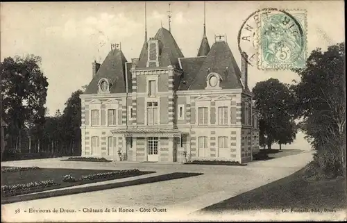 Ak Dreux Eure et Loir, Chateau de la Ronce, Cote Ouest