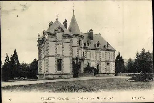 Ak Felletin Creuse, Chateau du Mas-Laurent