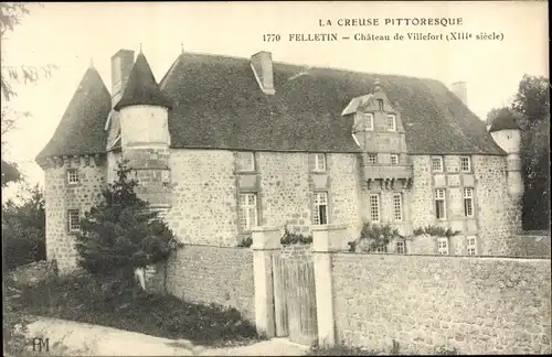 Ak Felletin Creuse, Chateau de Villefort