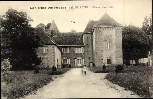 Ak Felletin Creuse, Chateau d'Arteuille