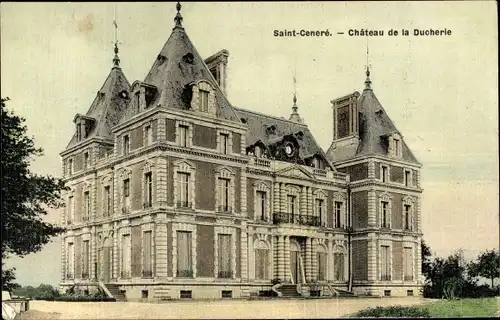 Ak Saint Ceneré Mayenne, Chateau de la Ducherie