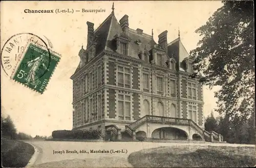 Ak Chanceaux par Loches Indre et Loire, Beaurepaire