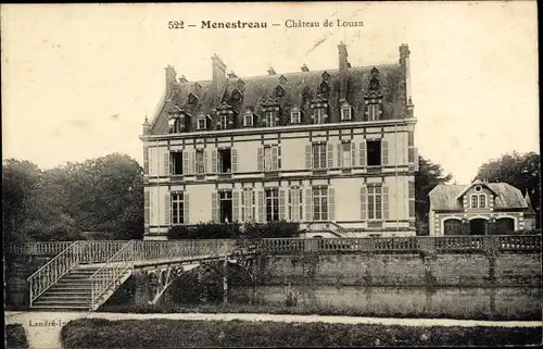 Ak Ménestreau en Villette Loiret, Chateau de Louan