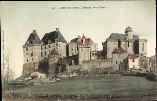Ak Biron Dordogne, Chateau, cote Ouest
