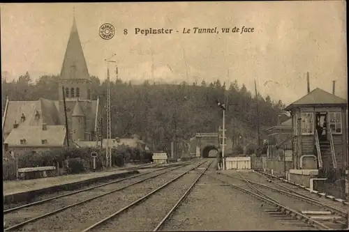 Ak Pepinster Wallonien Lüttich, Le Tunnel, vu de face