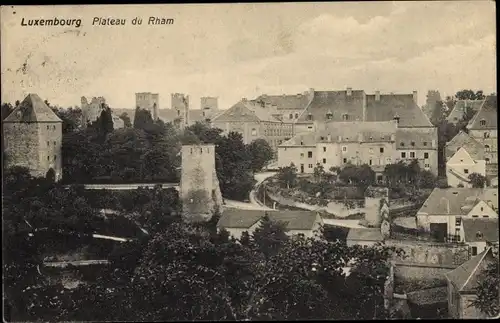 Ak Luxemburg Luxembourg, Plateau du Rham, Panorama