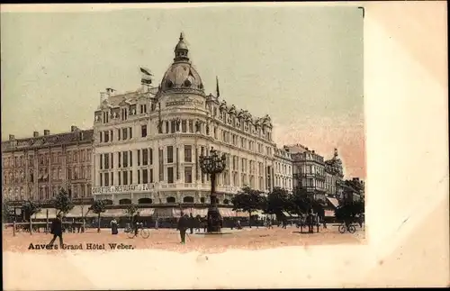 Ak Anvers Antwerpen Flandern, Grand Hotel Weber, Außenansicht