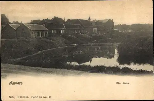 Ak Anvers Antwerpen Flandern, Ste. Anne, Panorama