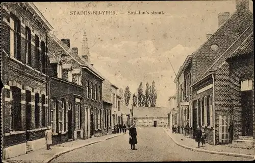Ak Staden Westflandern, Sint Jan's straat