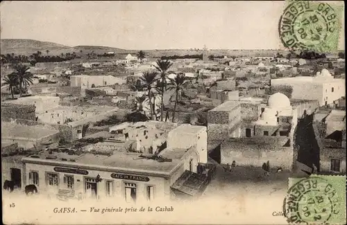 Ak Gafsa Tunesien, Vue generale prise de la Casbah