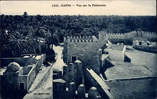 Ak Gafsa Tunesien, Vue sur la Palmeraie