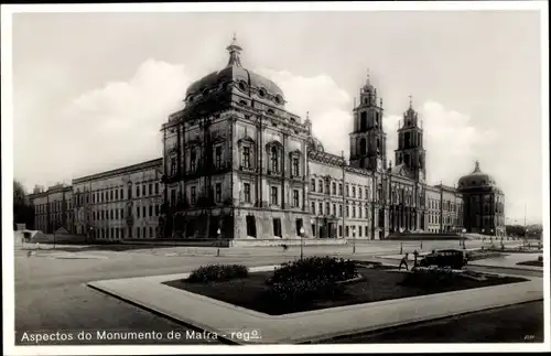 Ak Mafra Lisboa Lissabon Portugal, Aspectos do Monumento