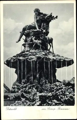 Ak Detmold in Nordrhein Westfalen, von Donop-Brunnen