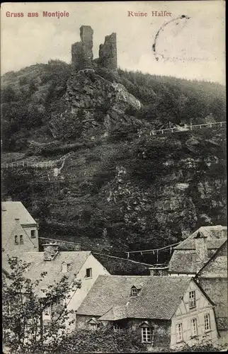 Ak Monschau Montjoie in der Eifel, Ruine Haller