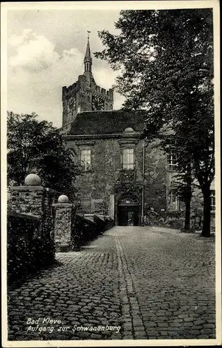 Ak Bad Cleve Kleve am Niederrhein, Aufgang zur Schwanenburg