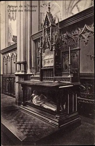 Ak Forges Chimay Wallonien Hennegau, Abbaye de la Trappe, L'autel des Reliques