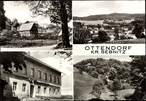 Ak Ottendorf Sebnitz in Sachsen, Teilansicht, Gaststätte