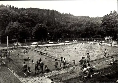 Ak Schönau vor dem Walde in Thüringen, Waldbad