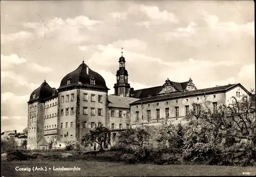 Ak Coswig in Anhalt, Außenansicht Landesarchiv