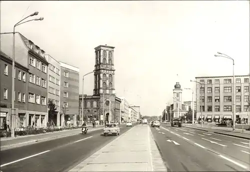 Ak Dessau in Sachsen Anhalt, August-Bebel-Straße