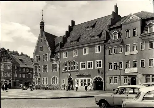 Ak Schmalkalden im Thüringer Wald, Rathaus, HO-Ratskeller