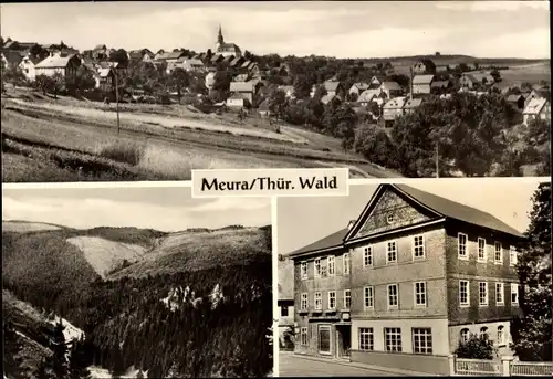 Ak Meura im Thüringer Wald, Totalansicht, Panorama, Gebäude