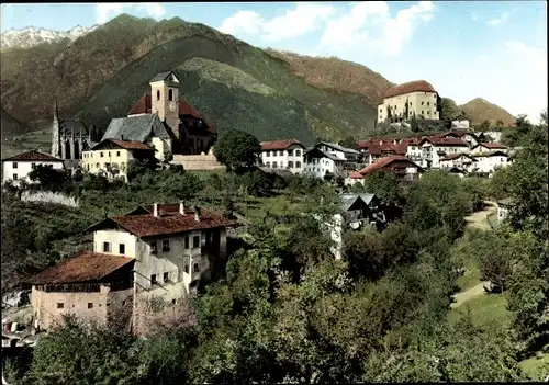 Ak Schenna Scena Südtirol, Ortsansicht