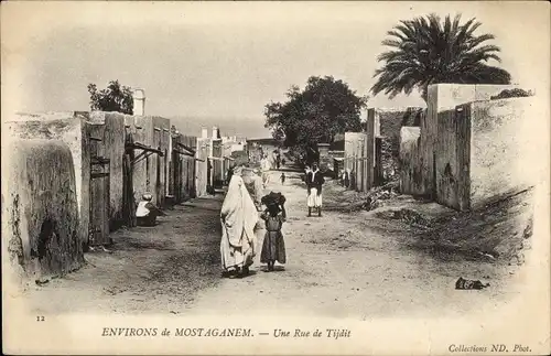 Ak Tijdit Algerien, Une Rue, Straßenpartie