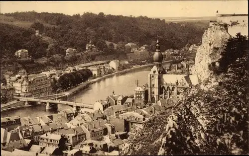 Ak Dinant Wallonien Namur, Vue prise des glacis de la Citadelle