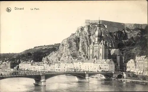 Ak Dinant Wallonien Namur, Pont, Citadelle et Église