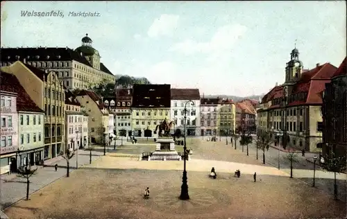 Ak Weißenfels an der Saale, Marktplatz