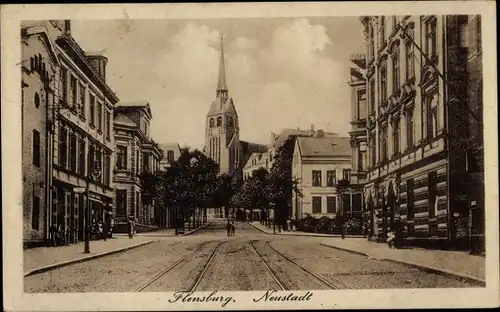 Ak Flensburg in Schleswig Holstein, Neustadt, Kirche