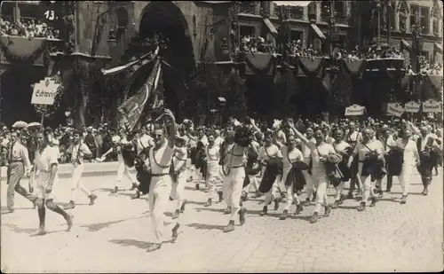 Foto Ak München, Turnfest, Straßenumzug
