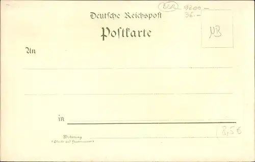 Litho Freiberg in Sachsen, Panorama, Goldene Pforte, Schloss