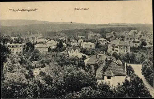 Ak Dresden Nord Klotzsche Königswald, Auenstraße