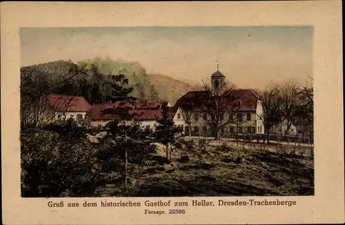 Ak Dresden Trachenberge, Gasthof zum Heller