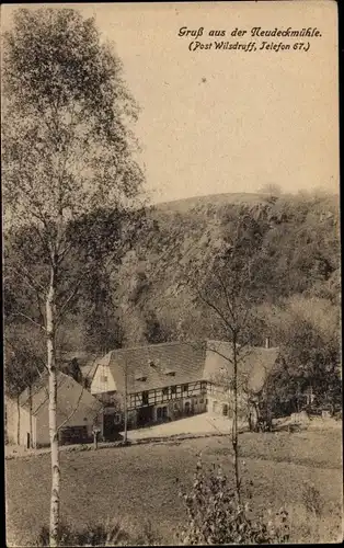 Ak Wilsdruff in Sachsen, Neudeckmühle, Wald