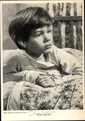 Ak Schauspieler Oliver Grimm, Portrait, Autogramm