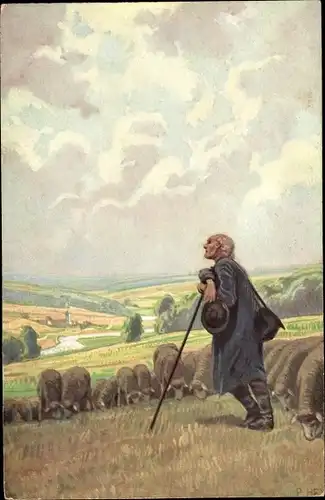 Lied Künstler Ak Hey, Paul, Dies ist der Tag des Herrn, Volksliederkarte Nr. 36, Schäfer