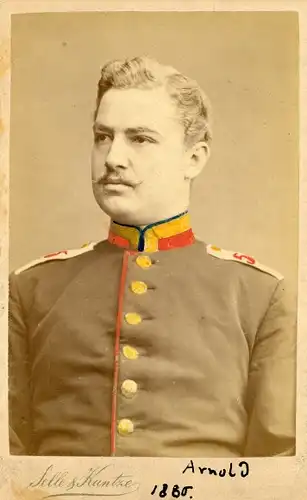 CdV Deutscher Soldat in Uniform, Portrait, Arnold