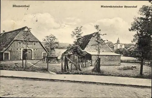 Ak Blumenthal Hansestadt Bremen, Niedersächsischer Bauernhof