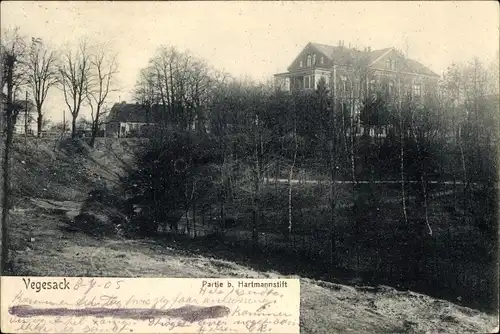 Ak Vegesack Bremen, Partie beim Hartmannstift