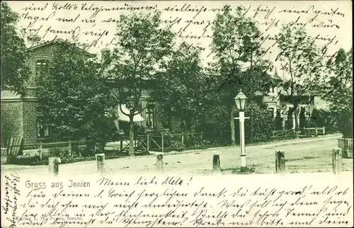 Ak Innien Aukrug in Holstein, Straßenpartie