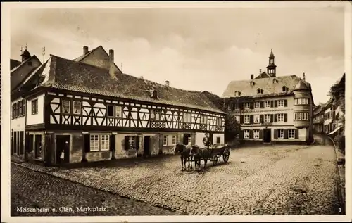 Ak Meisenheim an der Glan, Marktplatz, Apotheke