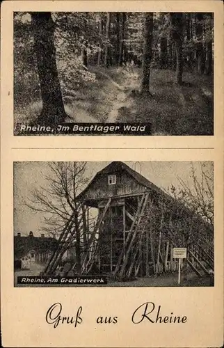 Ak Rheine in Nordrhein Westfalen, Im Bentlager Wald, Am Gradierwerk